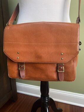 Fossil Vintage Leather Crossbody Messenger Bag
